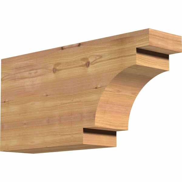 Ekena Millwork Mediterranean Smooth Rafter Tail, Western Red Cedar, 5 1/2"W x 12"H x 24"L RFT06X12X24MED00SWR - main